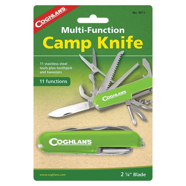 Coghlans Taschenmesser Camp Knife 11 Funktionen