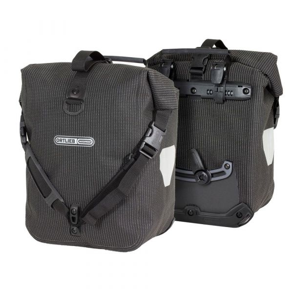 Ortlieb Sport-Roller High Visibility Packtaschenset black - reflective